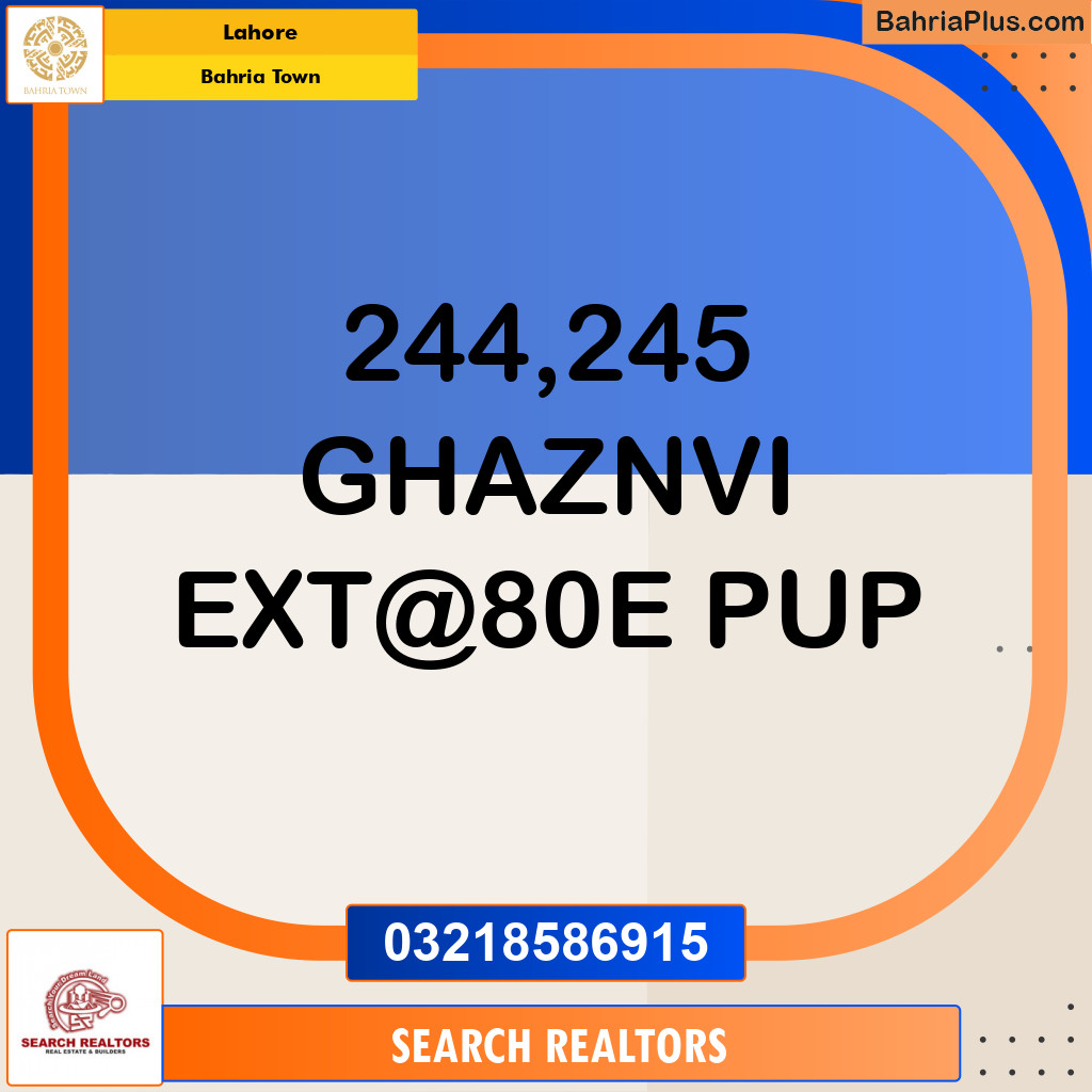 Residential Plot for Sale in Bahria Town, Lahore - (BP-259075)