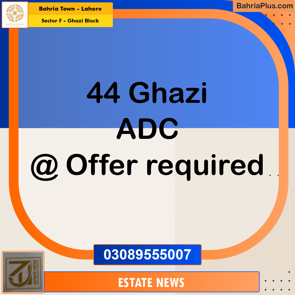 Residential Plot for Sale in Sector F - Ghazi Block -  Bahria Town, Lahore - (BP-259112)