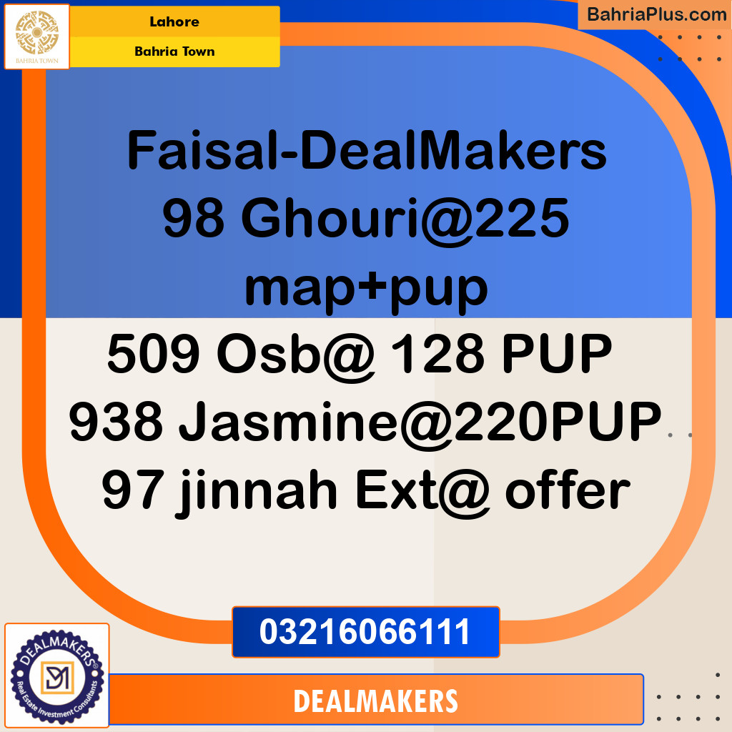 Residential Plot for Sale in Bahria Town, Lahore - (BP-259124)