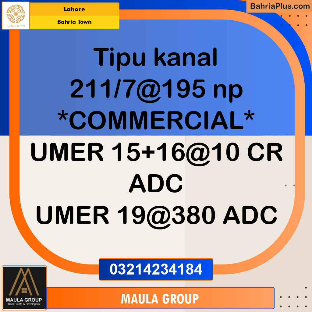 Residential Plot for Sale in Bahria Town, Lahore - (BP-259138)