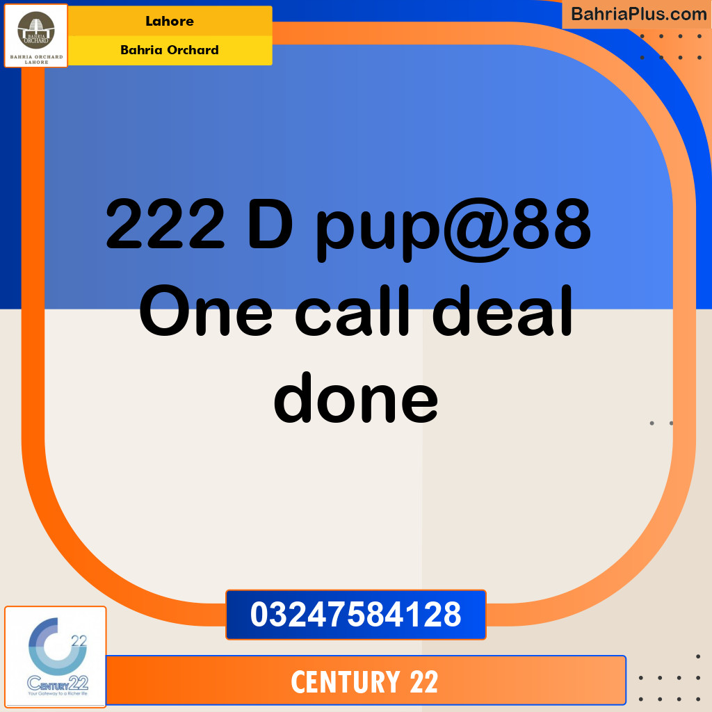 8 Marla Residential Plot for Sale in Bahria Orchard, Lahore - (BP-259336)