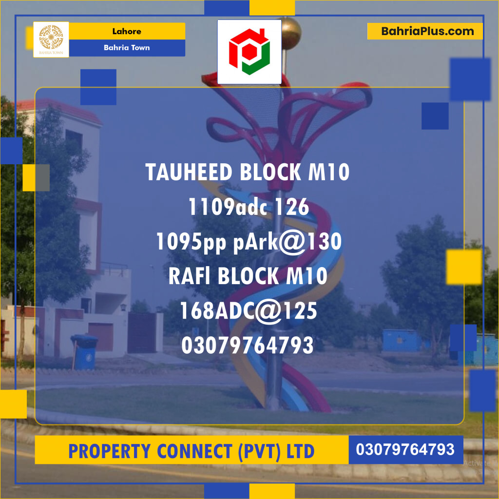 Residential Plot for Sale in Bahria Town, Lahore - (BP-259408)