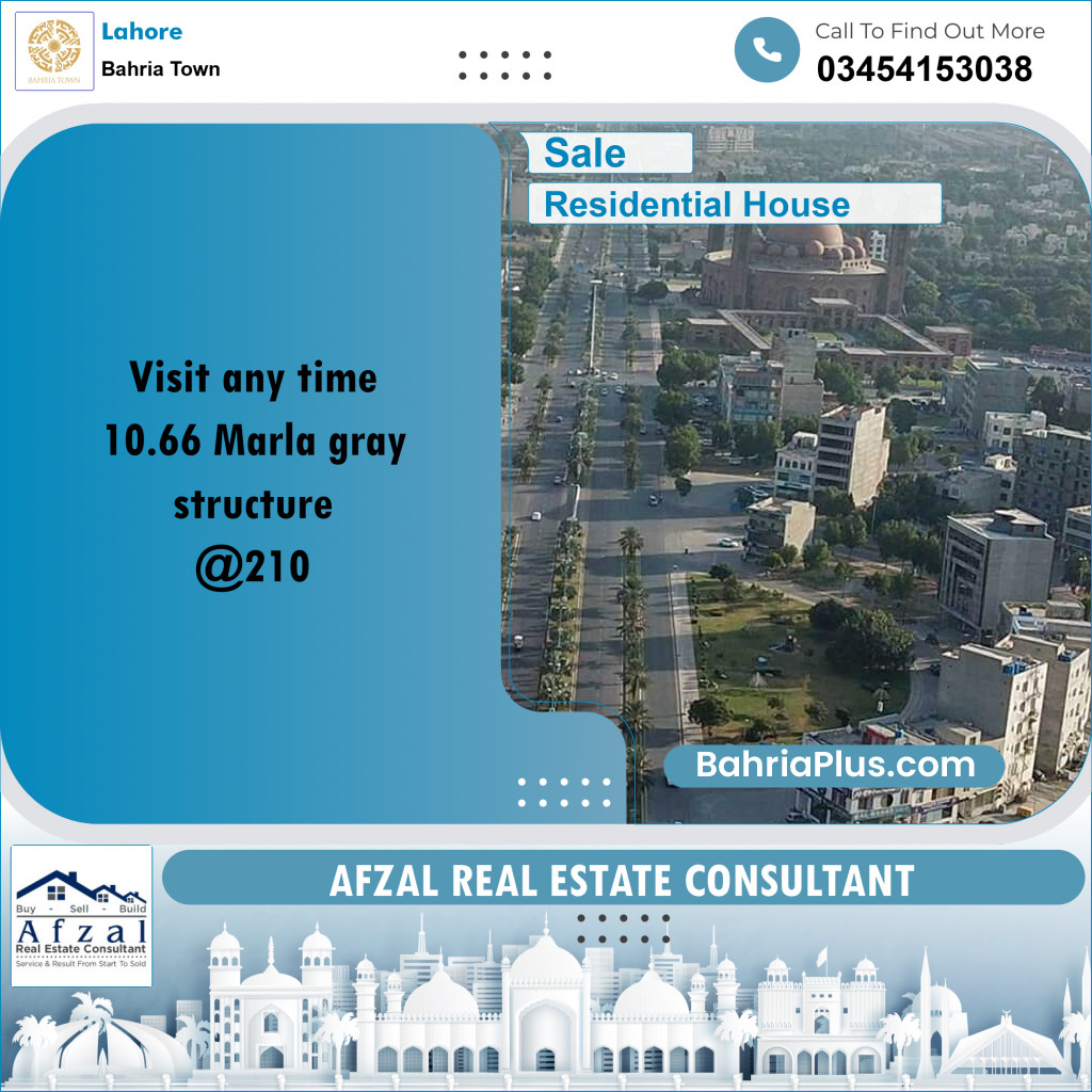 Residential House for Sale in Bahria Town, Lahore - (BP-259470)