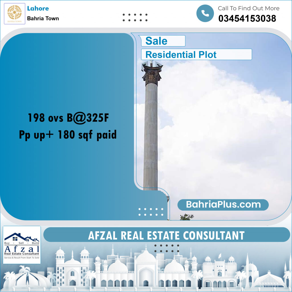 Residential Plot for Sale in Bahria Town, Lahore - (BP-259472)