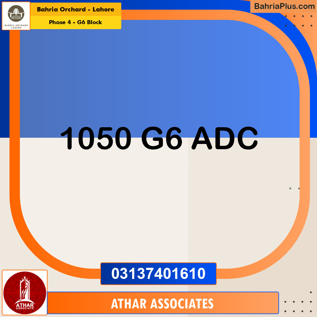 10 Marla Residential Plot for Sale in Phase 4 - G6 Block -  Bahria Orchard, Lahore - (BP-259479)