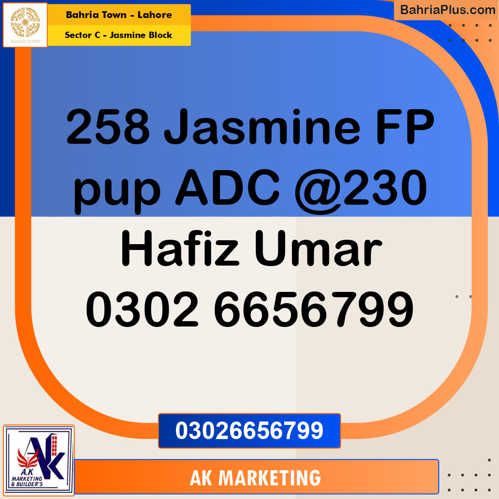 10 Marla Residential Plot for Sale in Sector C - Jasmine Block -  Bahria Town, Lahore - (BP-259681)