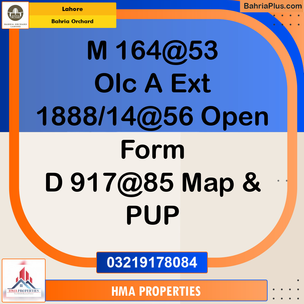Residential Plot for Sale in Bahria Orchard, Lahore - (BP-259921)