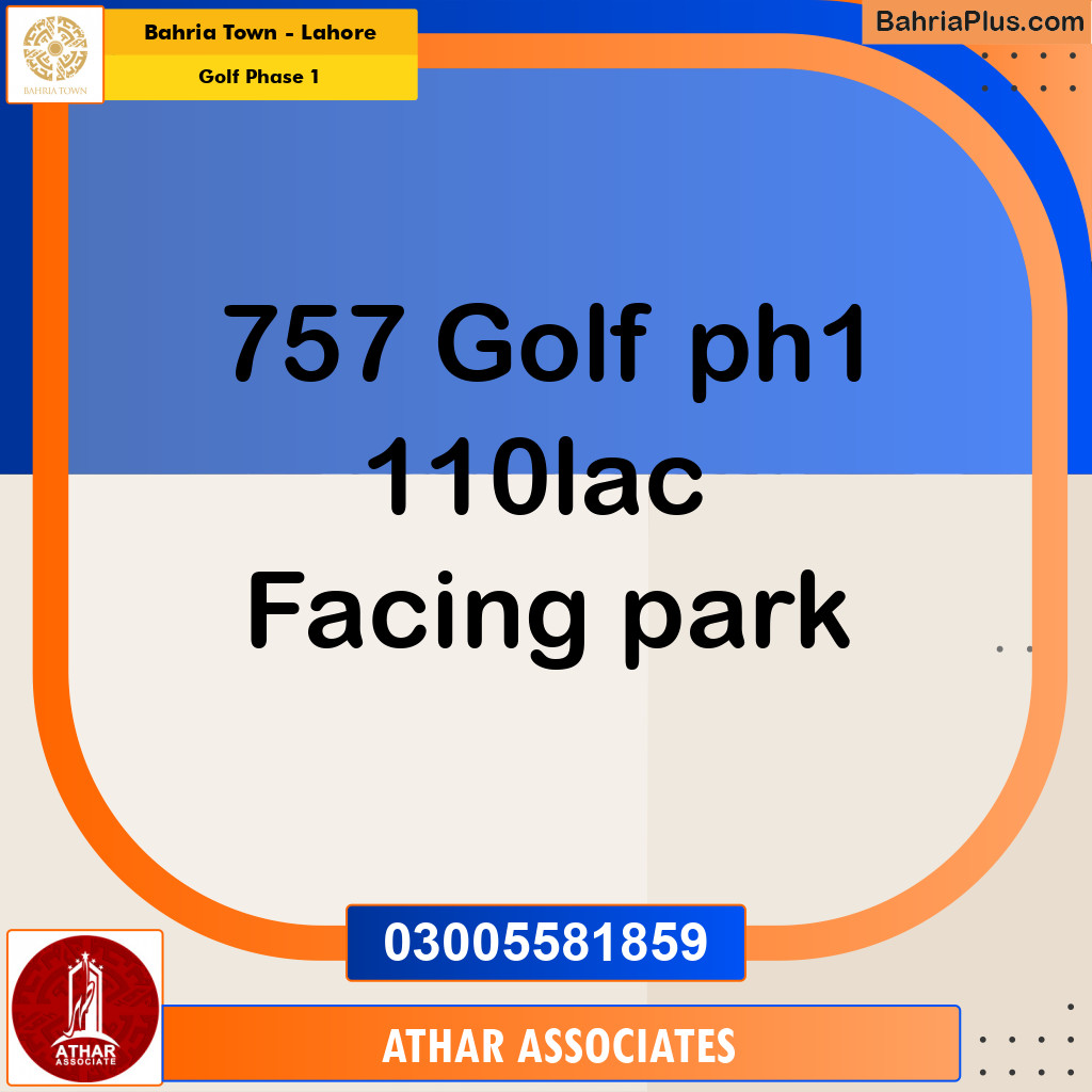 10 Marla Residential Plot for Sale in Golf Phase 1 -  Bahria Town, Lahore - (BP-259938)