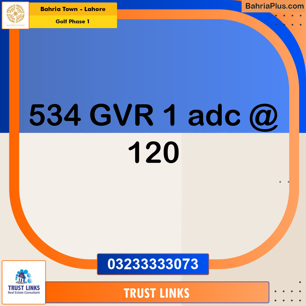 10 Marla Residential Plot for Sale in Golf Phase 1 -  Bahria Town, Lahore - (BP-259987)