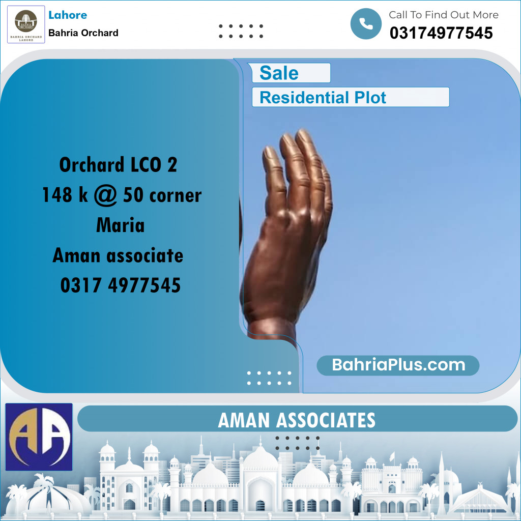 Residential Plot for Sale in Bahria Orchard, Lahore - (BP-259993)