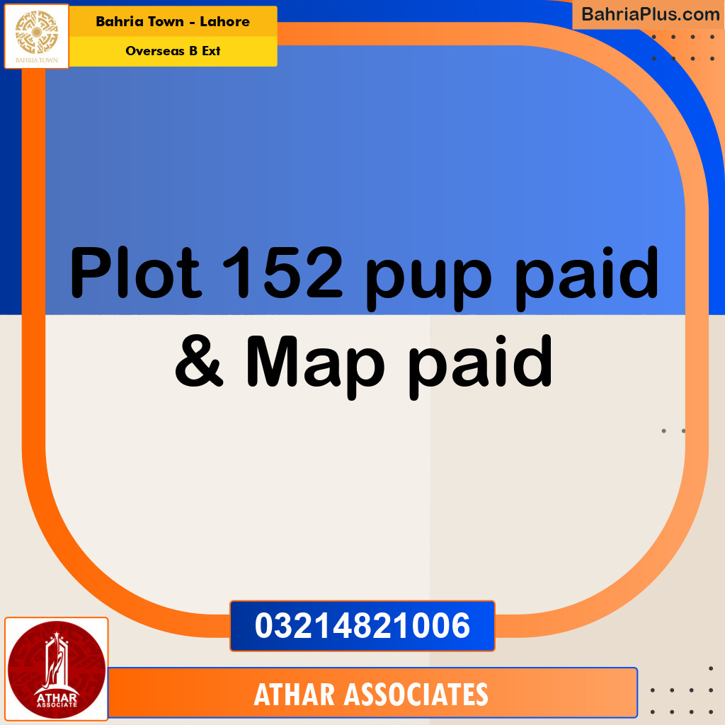 10 Marla Residential Plot for Sale in Overseas B Ext -  Bahria Town, Lahore - (BP-260008)