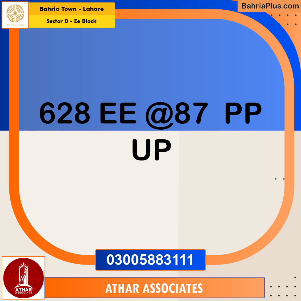 5 Marla Residential Plot for Sale in Sector D - EE Block -  Bahria Town, Lahore - (BP-260075)