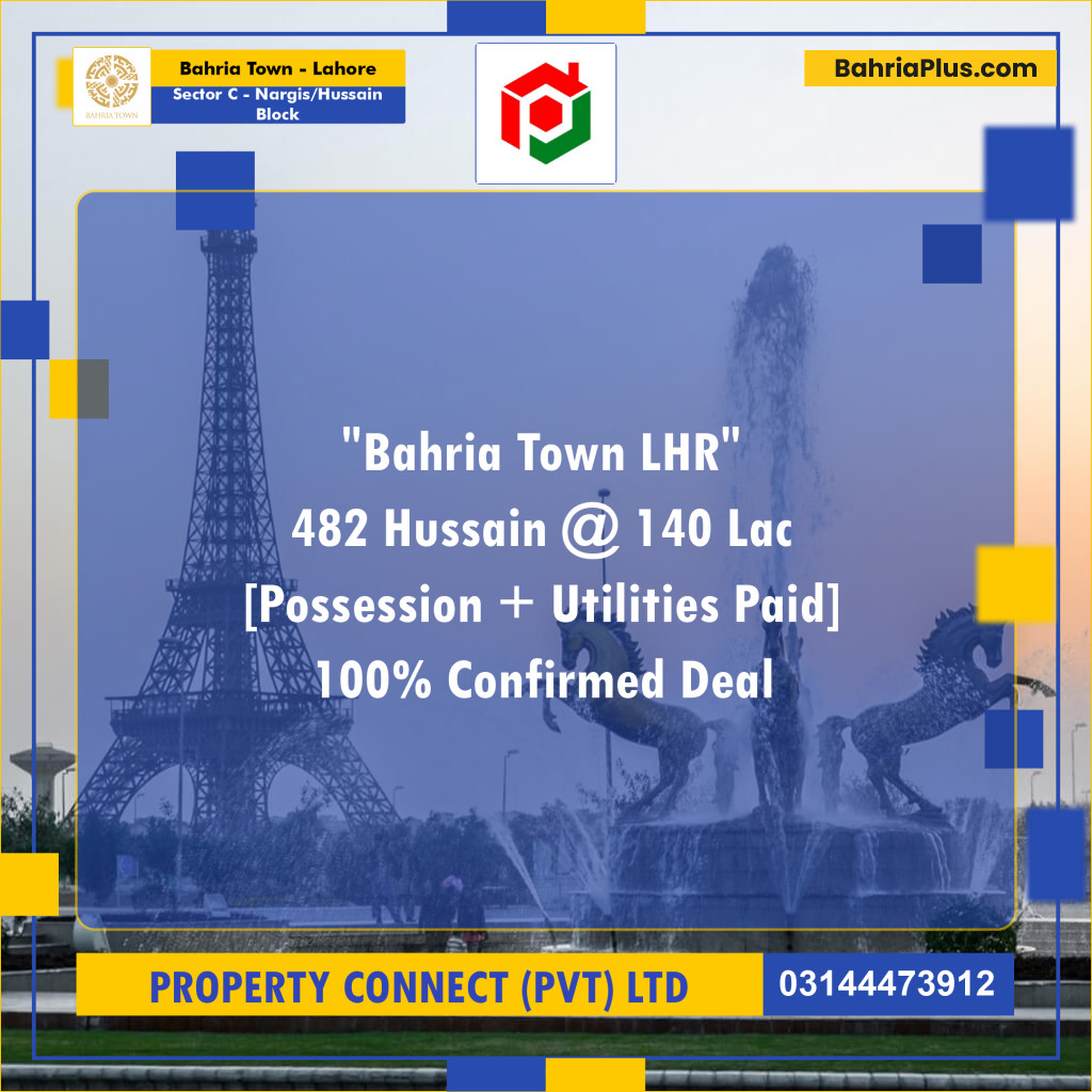10 Marla Residential Plot for Sale in Sector C - Nargis/Hussain Block -  Bahria Town, Lahore - (BP-260084)