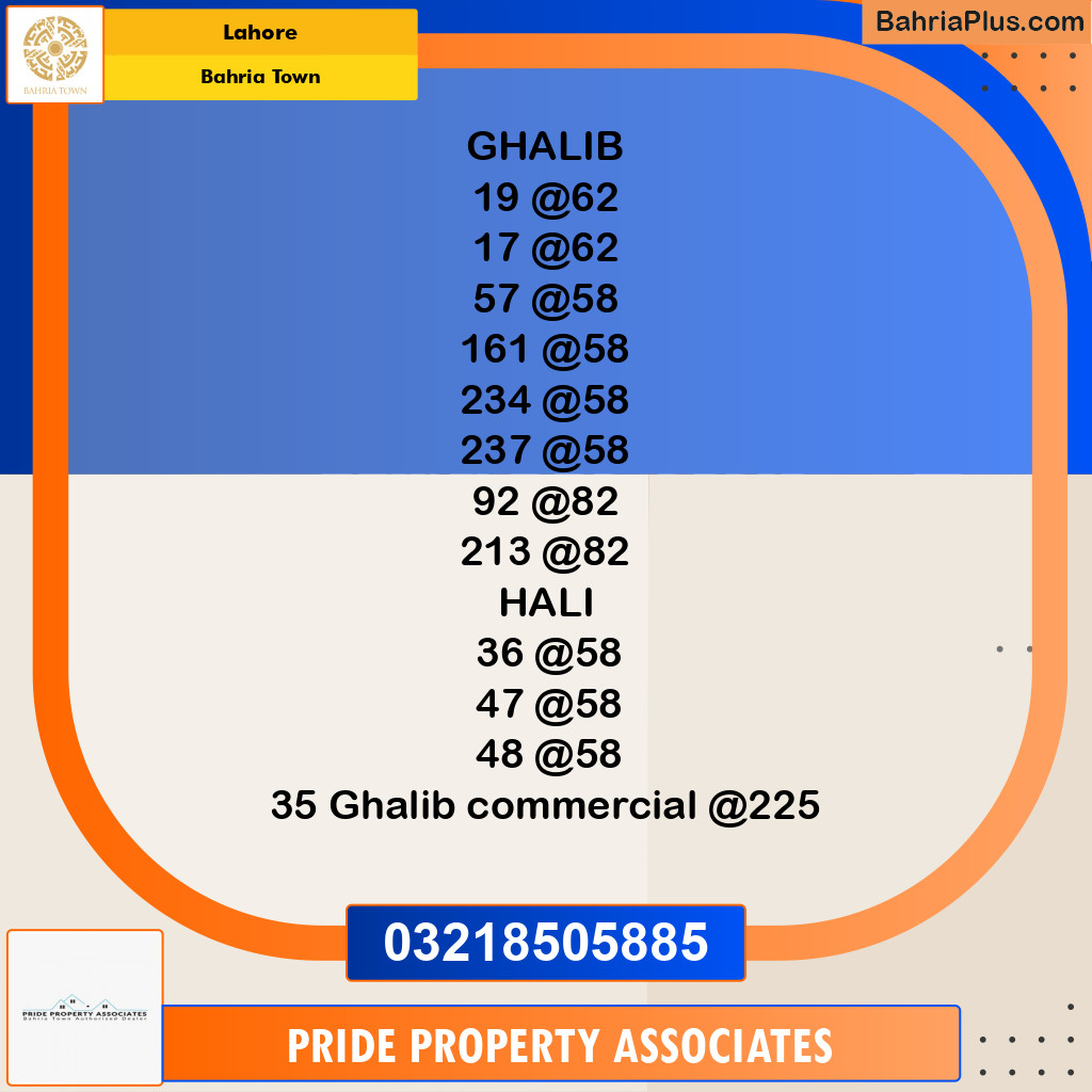 Residential Plot for Sale in Bahria Town, Lahore - (BP-260138)