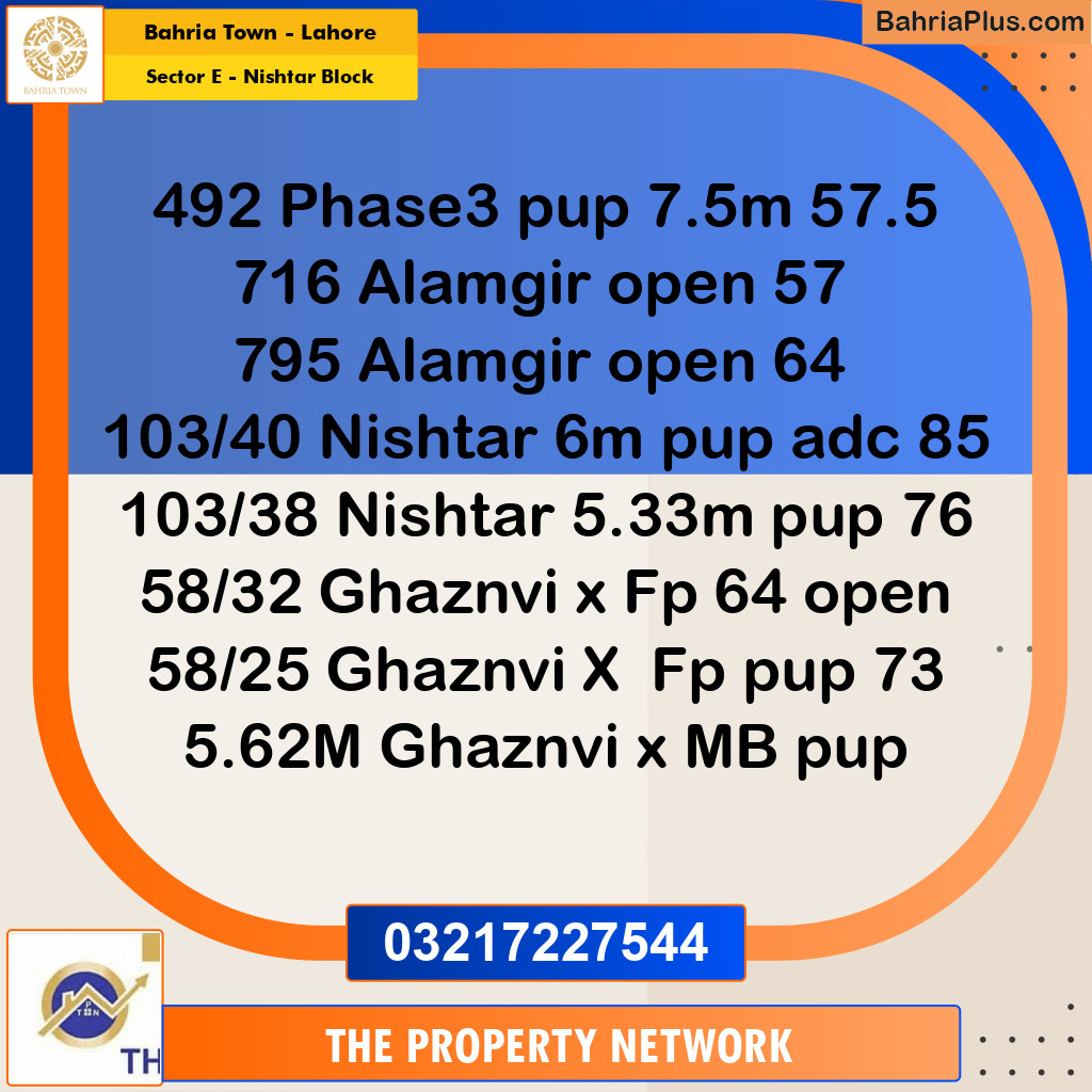 5 Marla Residential Plot for Sale in Sector E - Nishtar Block -  Bahria Town, Lahore - (BP-260148)