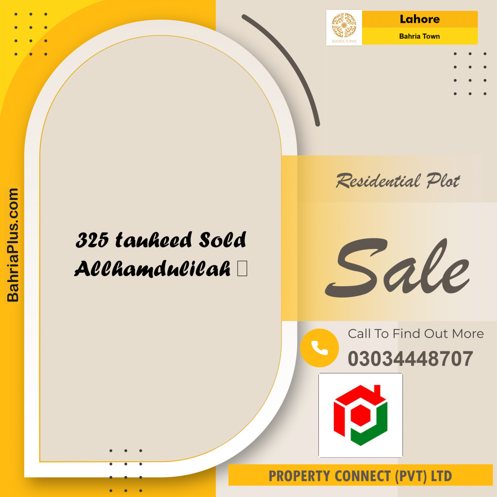 Residential Plot for Sale in Bahria Town, Lahore - (BP-260160)