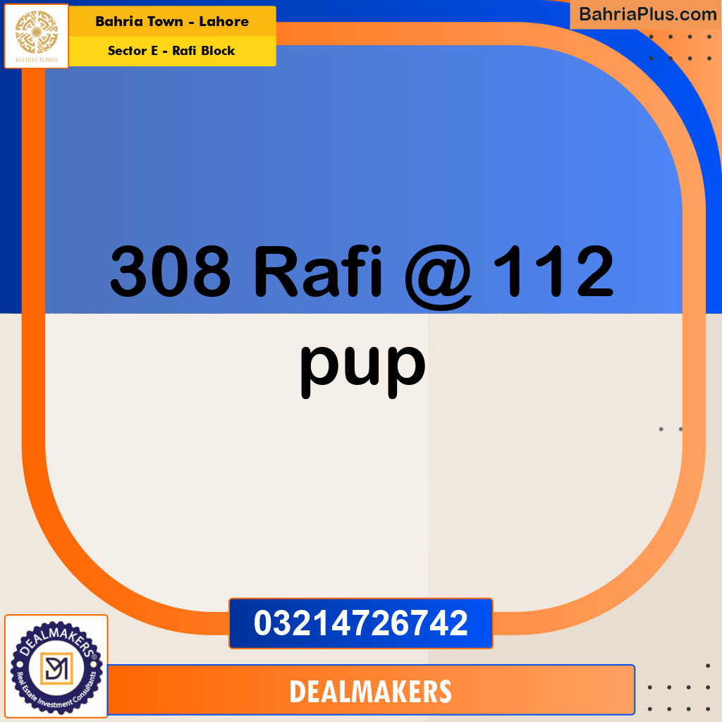 5 Marla Residential Plot for Sale in Sector E - Rafi Block -  Bahria Town, Lahore - (BP-260174)