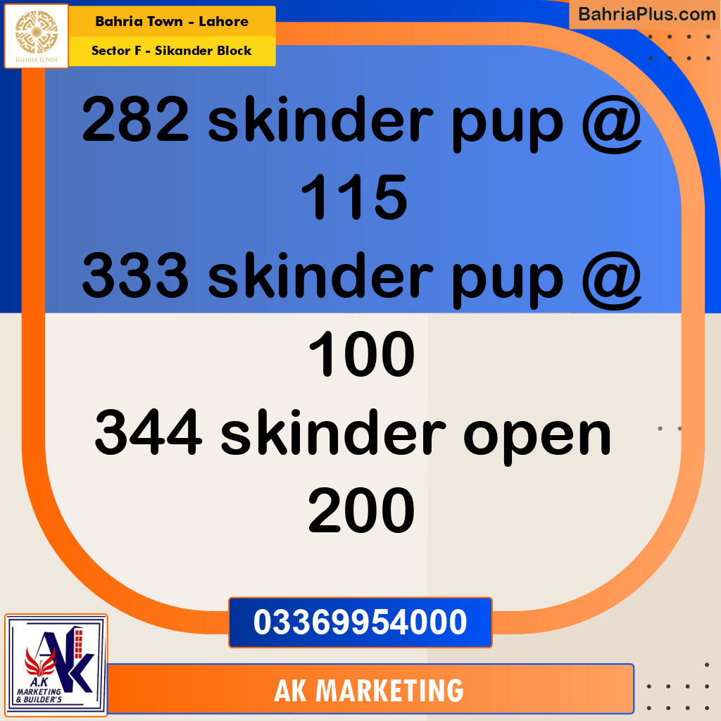 10 Marla Residential Plot for Sale in Sector F - Sikander Block -  Bahria Town, Lahore - (BP-260289)