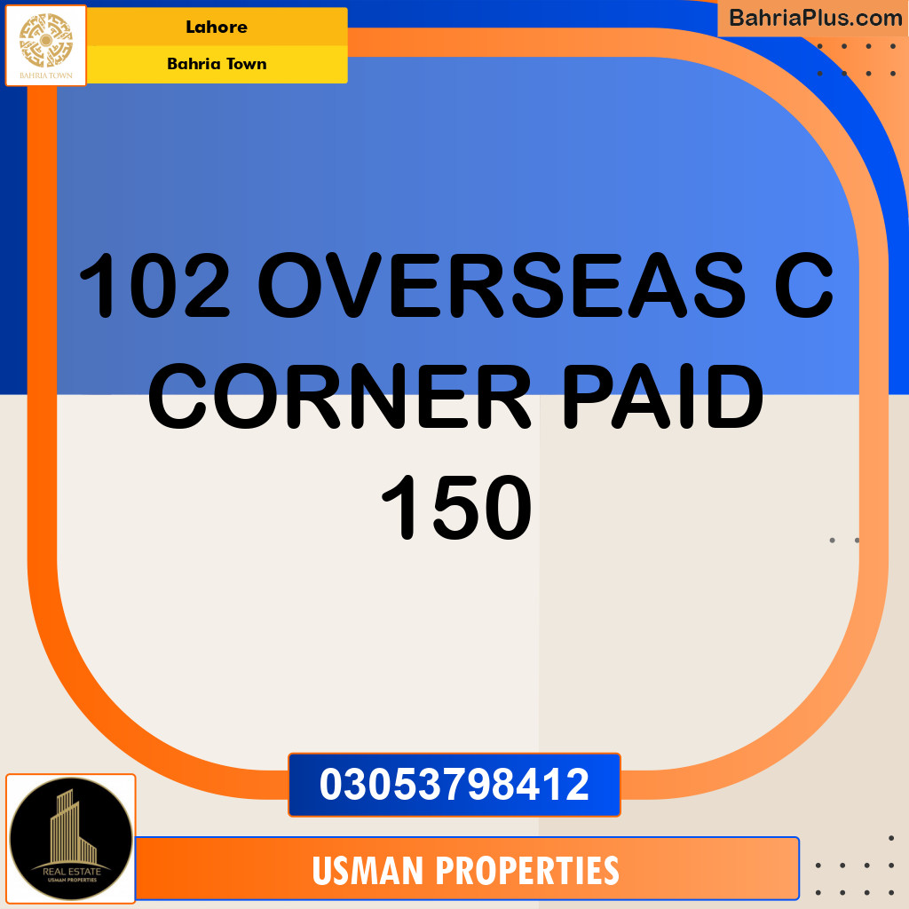 Residential Plot for Sale in Bahria Town, Lahore - (BP-260548)