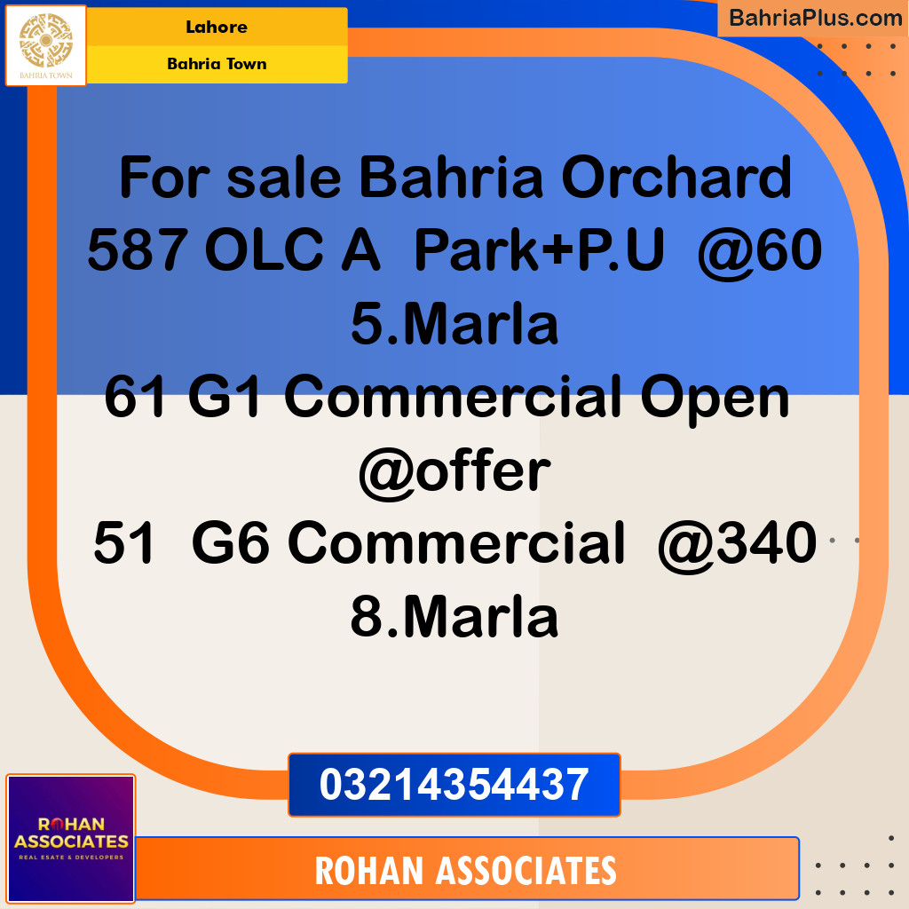 Residential Plot for Sale in Bahria Town, Lahore - (BP-260755)