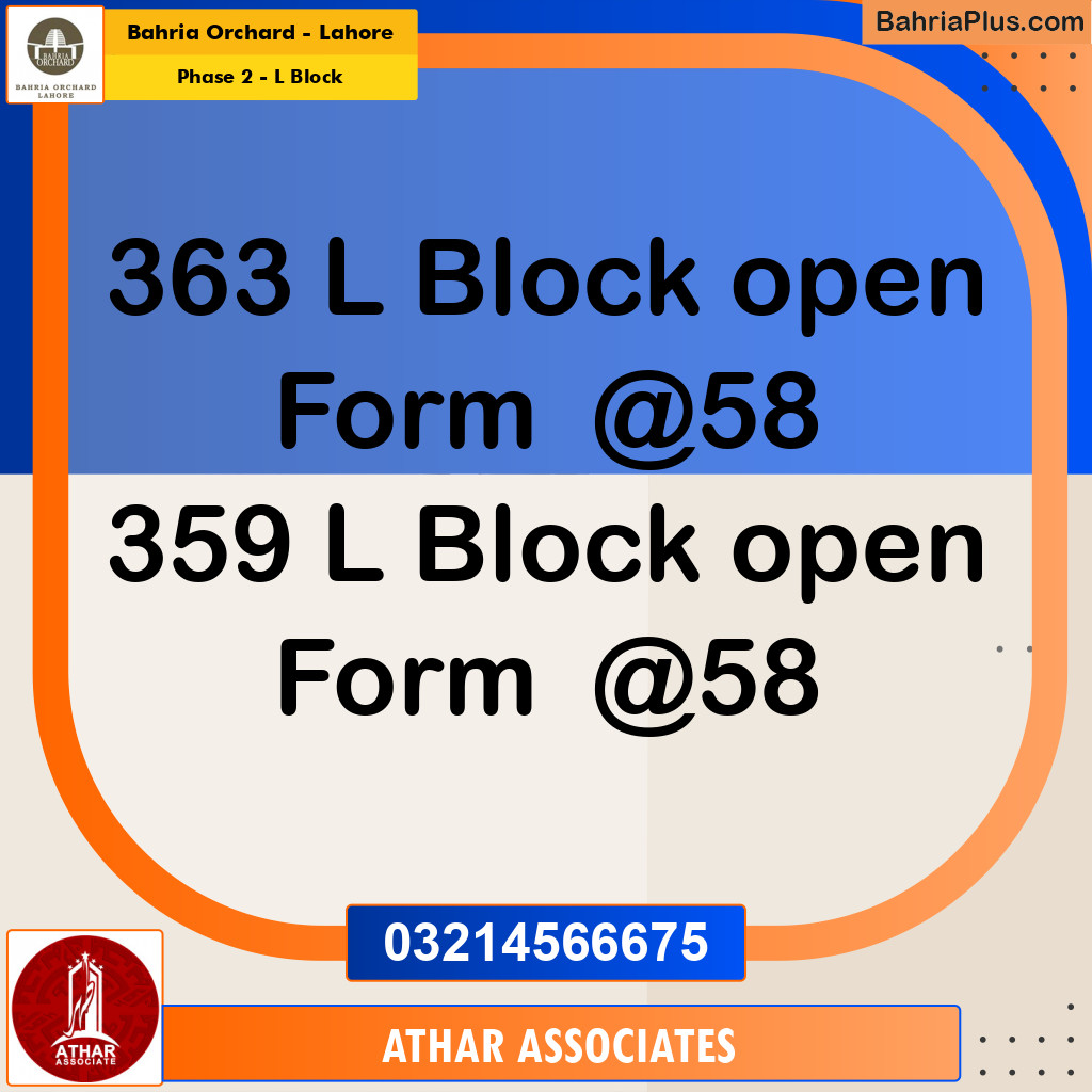 5 Marla Residential Plot for Sale in Phase 2 - L Block -  Bahria Orchard, Lahore - (BP-260823)