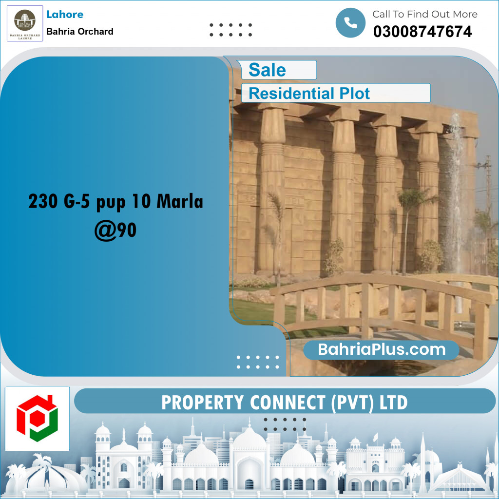 Residential Plot for Sale in Bahria Orchard, Lahore - (BP-260941)