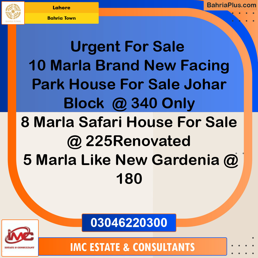 Residential Plot for Sale in Bahria Town, Lahore - (BP-261025)