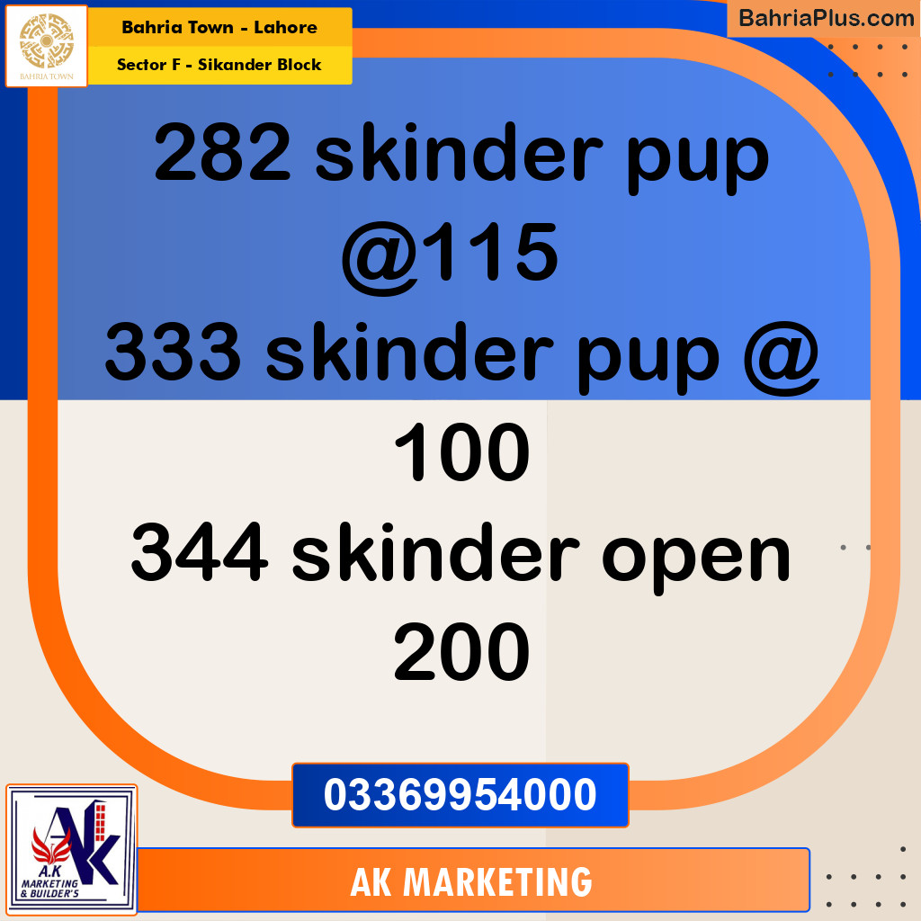 10 Marla Residential Plot for Sale in Sector F - Sikander Block -  Bahria Town, Lahore - (BP-261061)