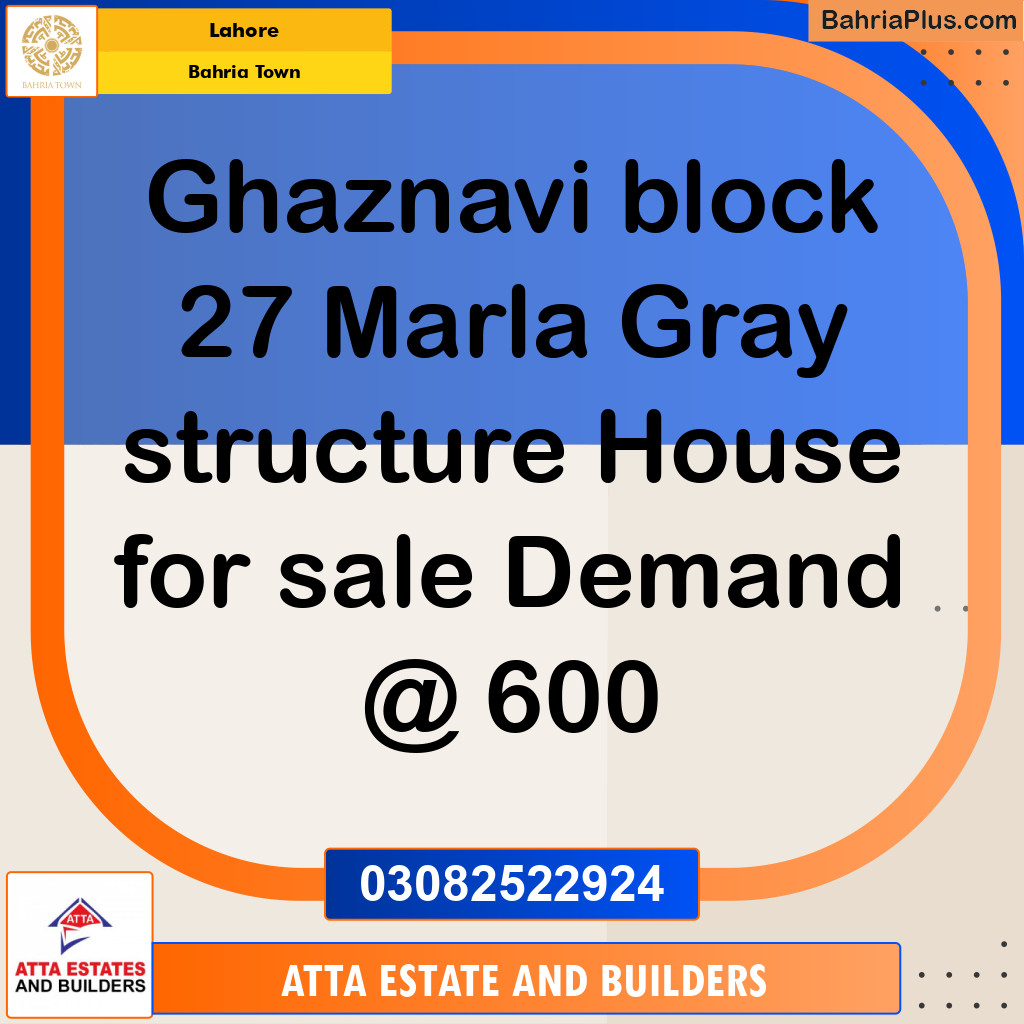 Residential House for Sale in Bahria Town, Lahore - (BP-261188)