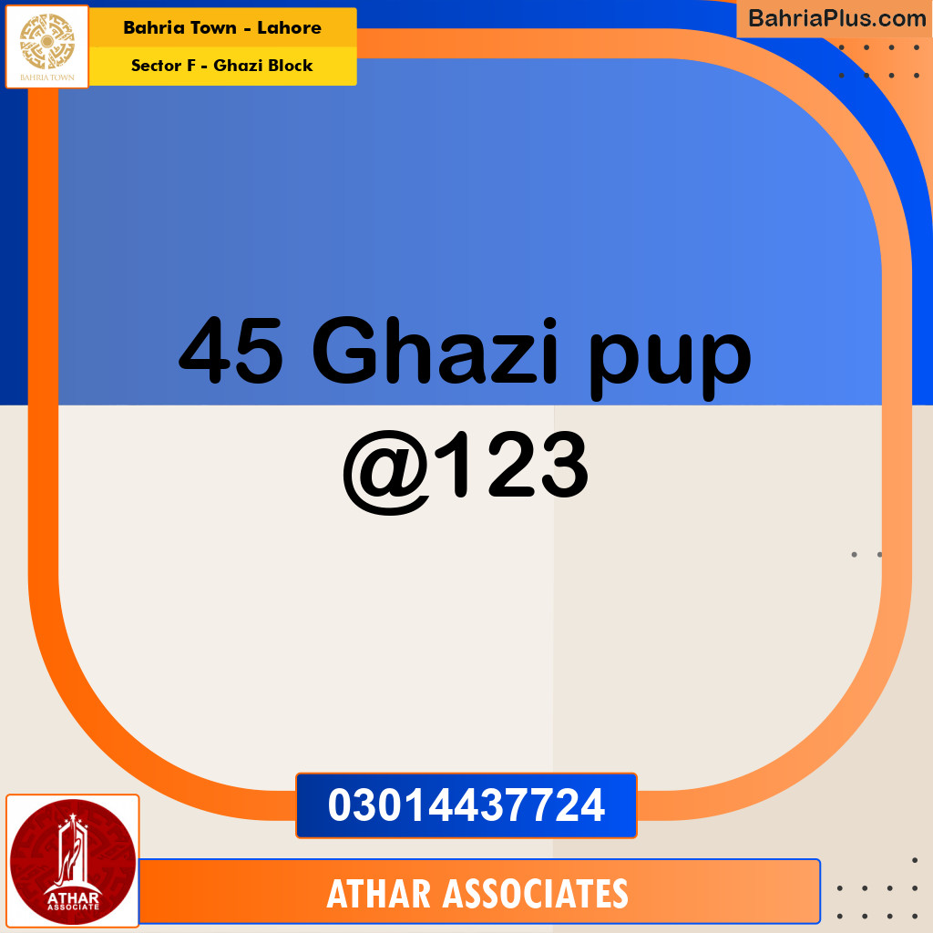 10 Marla Residential Plot for Sale in Sector F - Ghazi Block -  Bahria Town, Lahore - (BP-261462)