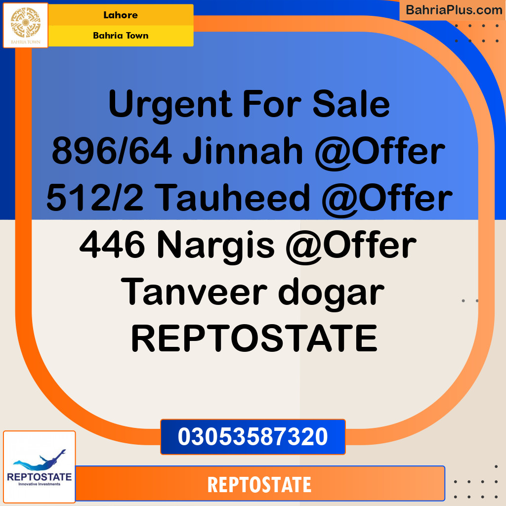 Residential Plot for Sale in Bahria Town, Lahore - (BP-261491)
