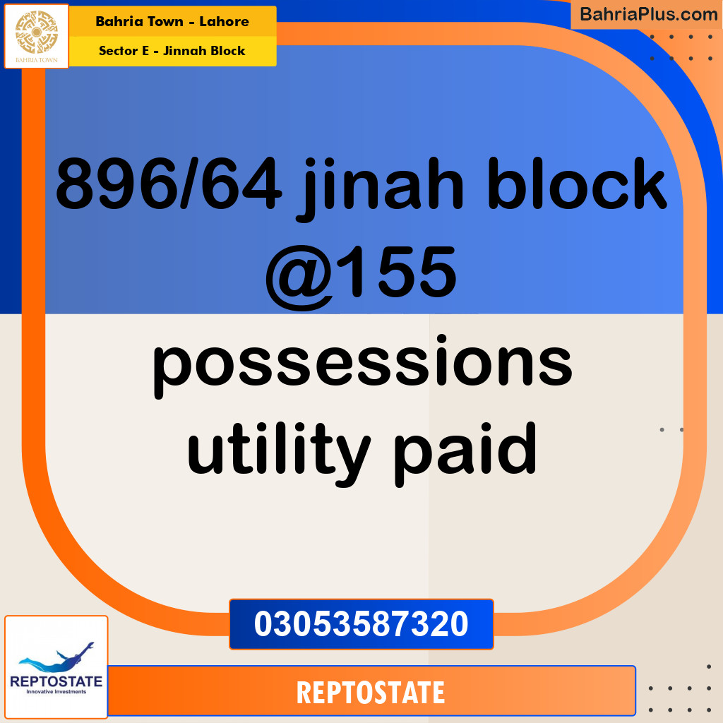 Residential Plot for Sale in Sector E - Jinnah Block -  Bahria Town, Lahore - (BP-261771)
