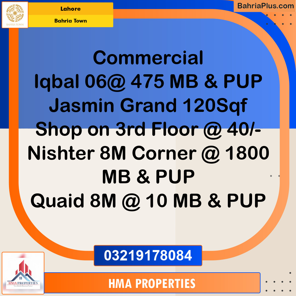 Residential Plot for Sale in Bahria Town, Lahore - (BP-261986)