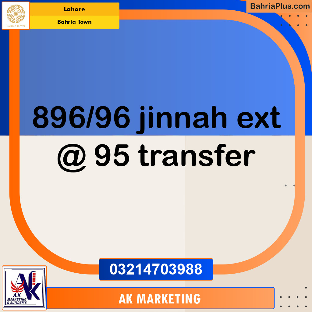 Residential Plot for Sale in Bahria Town, Lahore - (BP-262020)