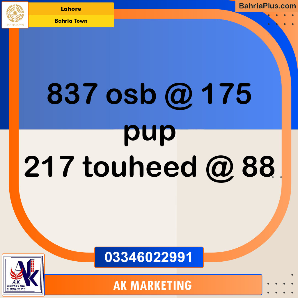 10 Marla Residential Plot for Sale in Bahria Town, Lahore - (BP-262157)