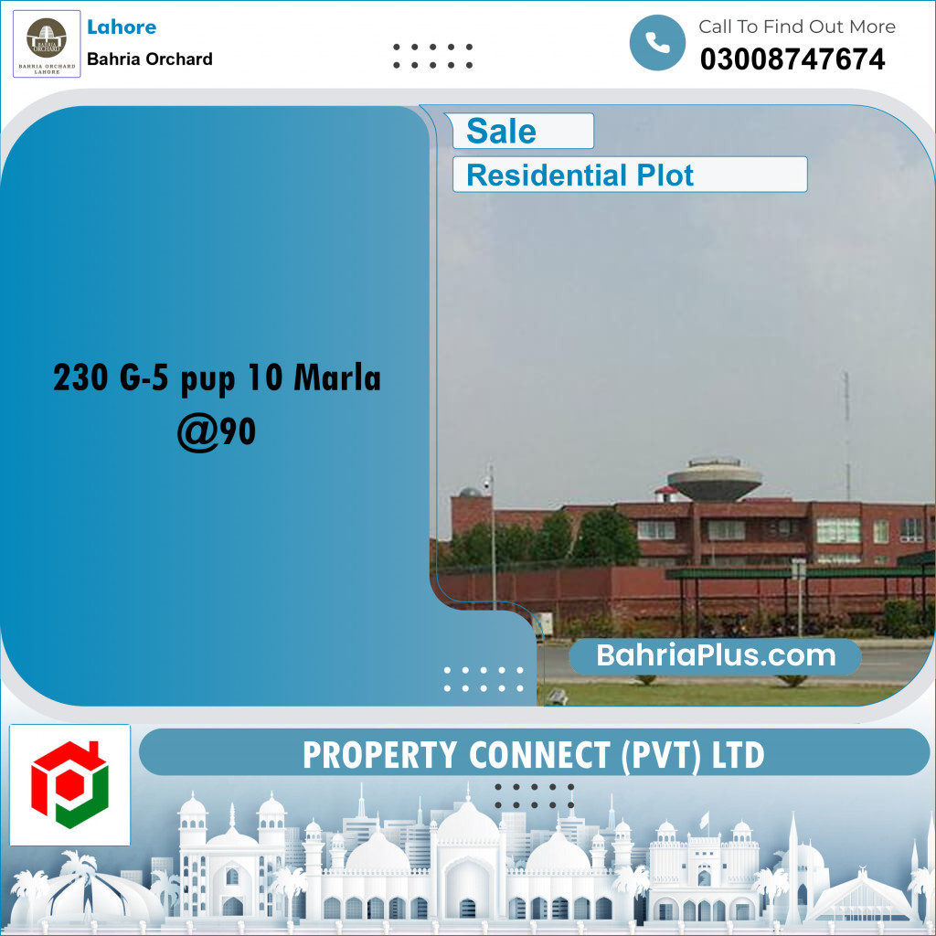 Residential Plot for Sale in Bahria Orchard, Lahore - (BP-262197)