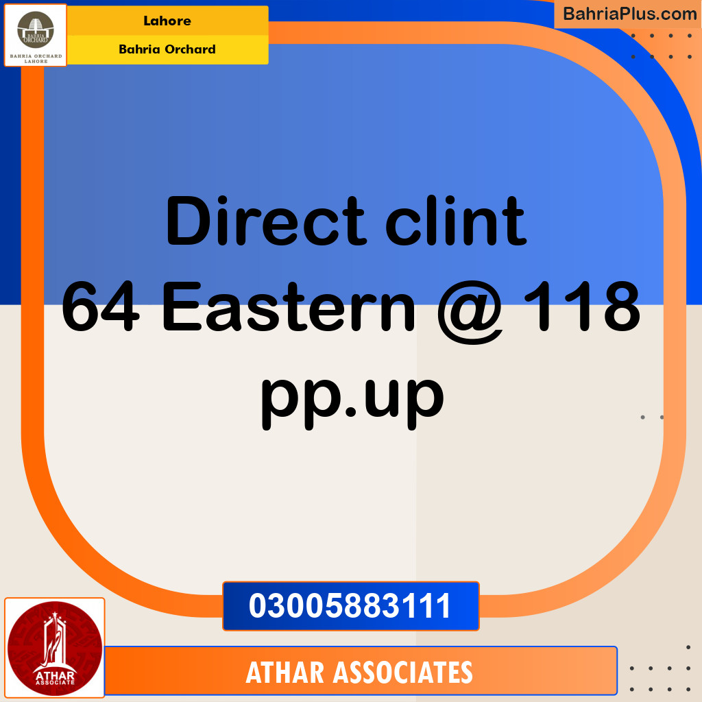 10 Marla Residential Plot for Sale in Bahria Orchard, Lahore - (BP-262280)