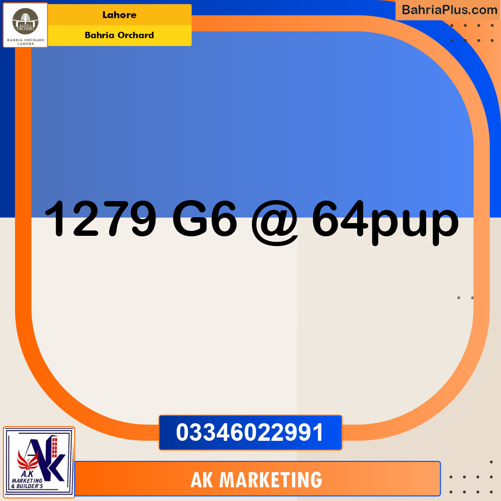 10 Marla Residential Plot for Sale in Bahria Orchard, Lahore - (BP-262289)