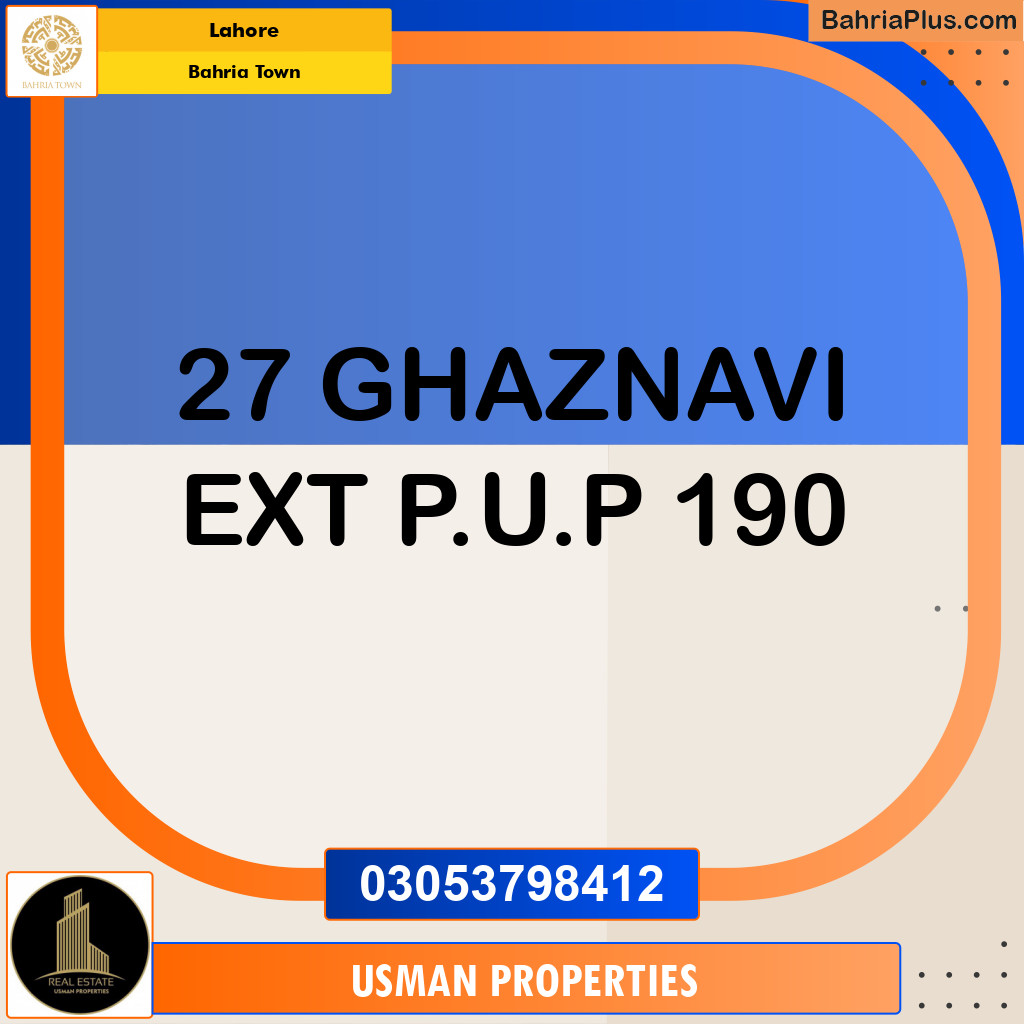 Residential Plot for Sale in Bahria Town, Lahore - (BP-262365)