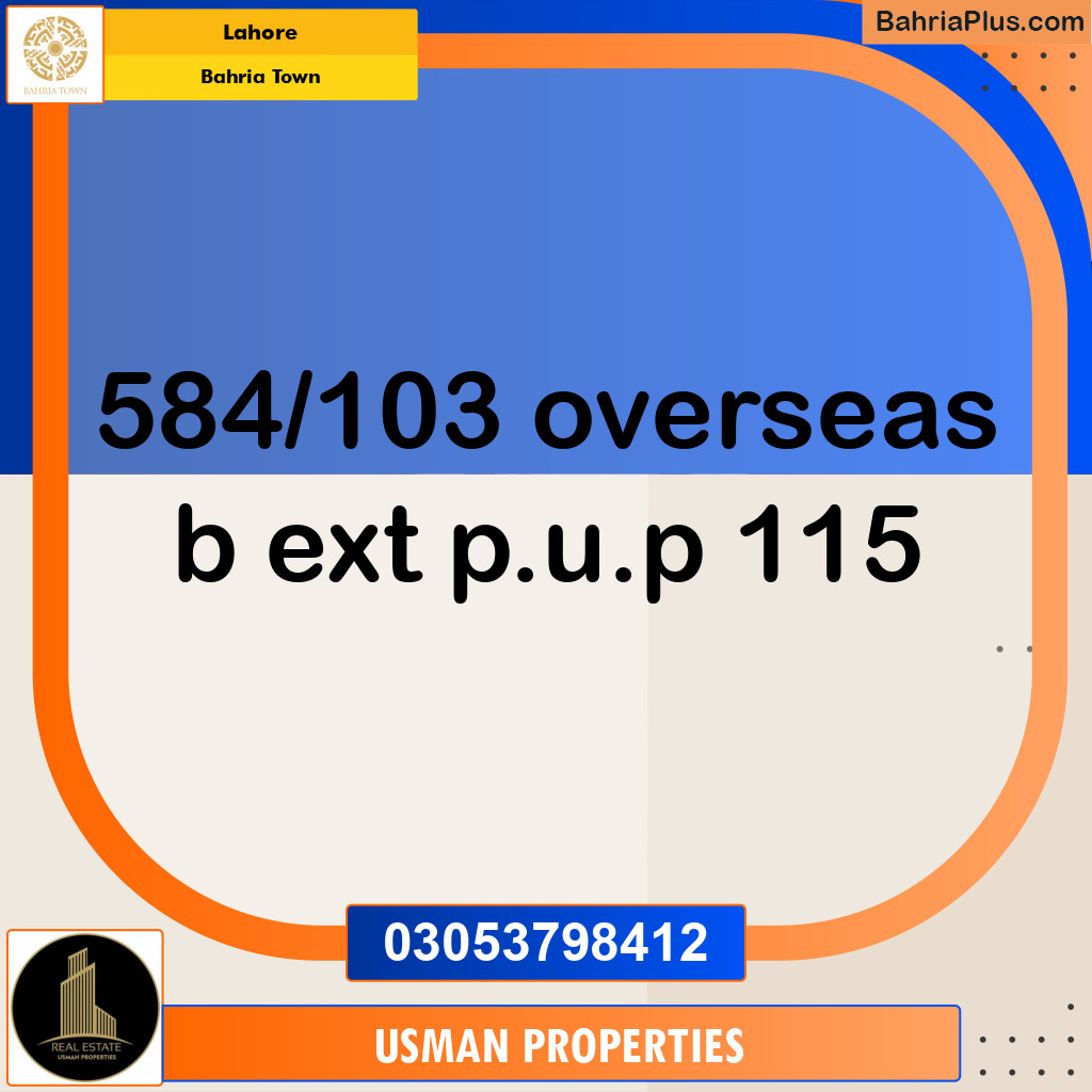 Residential Plot for Sale in Bahria Town, Lahore - (BP-262366)