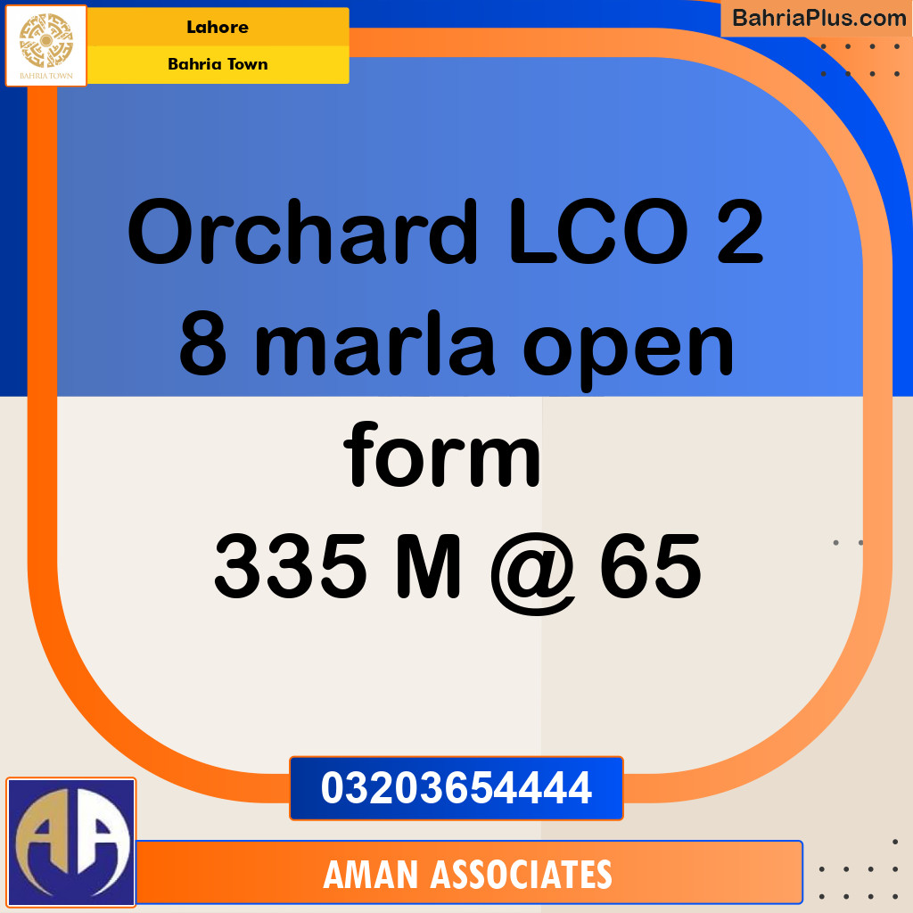 Residential Plot for Sale in Bahria Town, Lahore - (BP-262512)