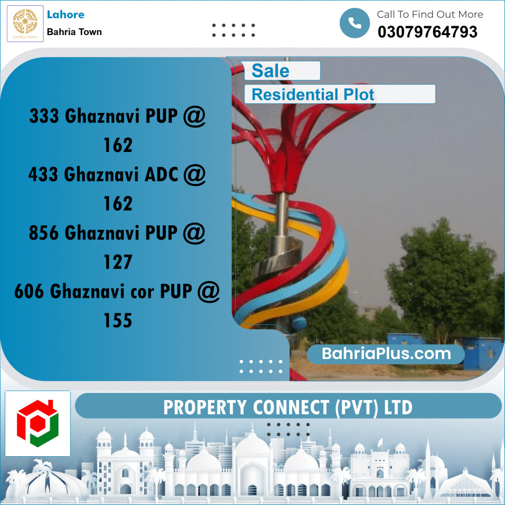 Residential Plot for Sale in Bahria Town, Lahore - (BP-262619)