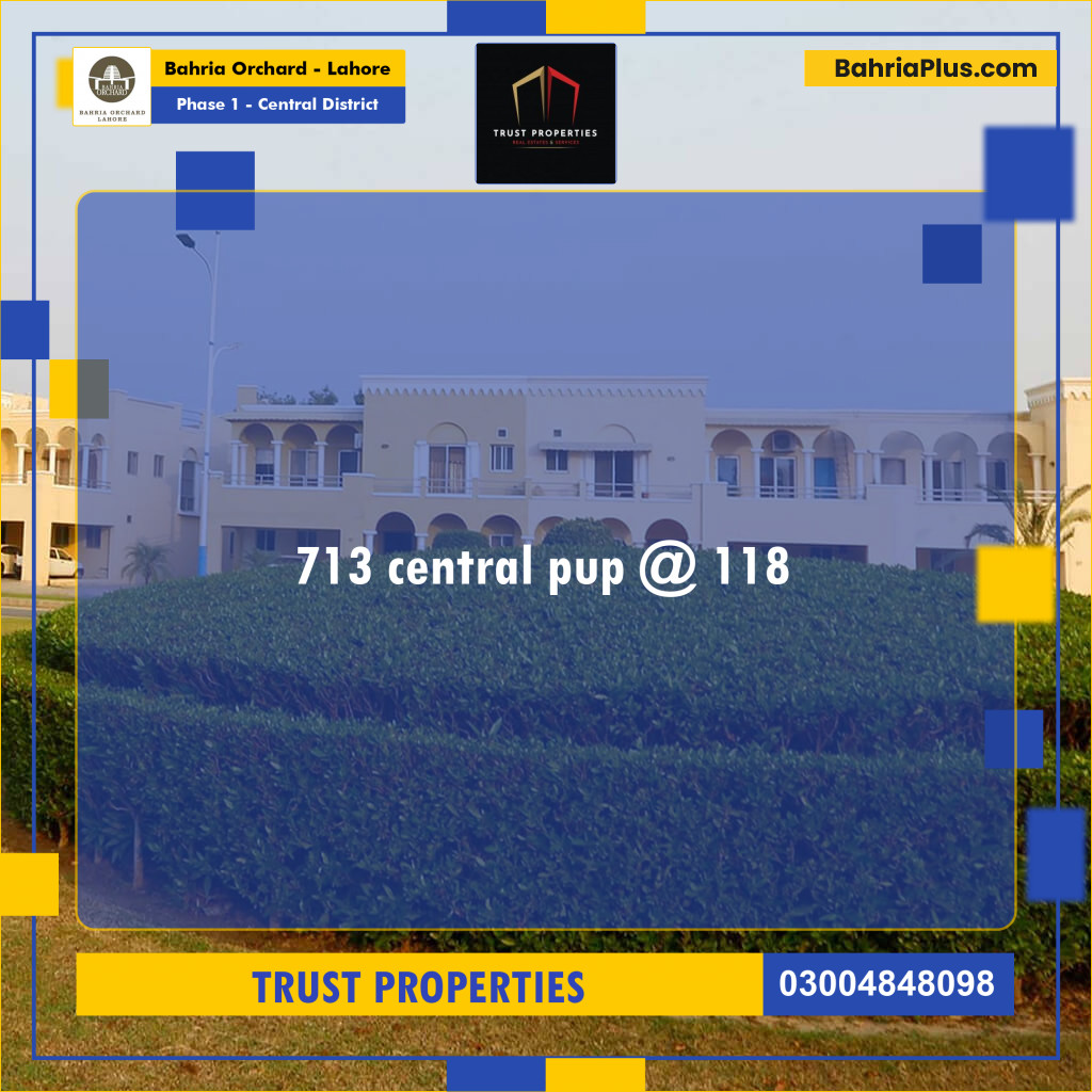 10 Marla Residential Plot for Sale in Phase 1 - Central District -  Bahria Orchard, Lahore - (BP-263303)