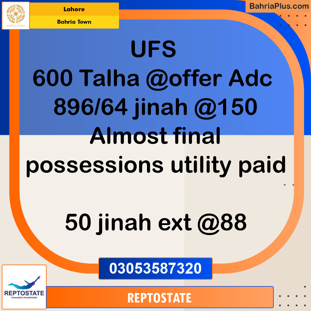 Residential Plot for Sale in Bahria Town, Lahore - (BP-263310)