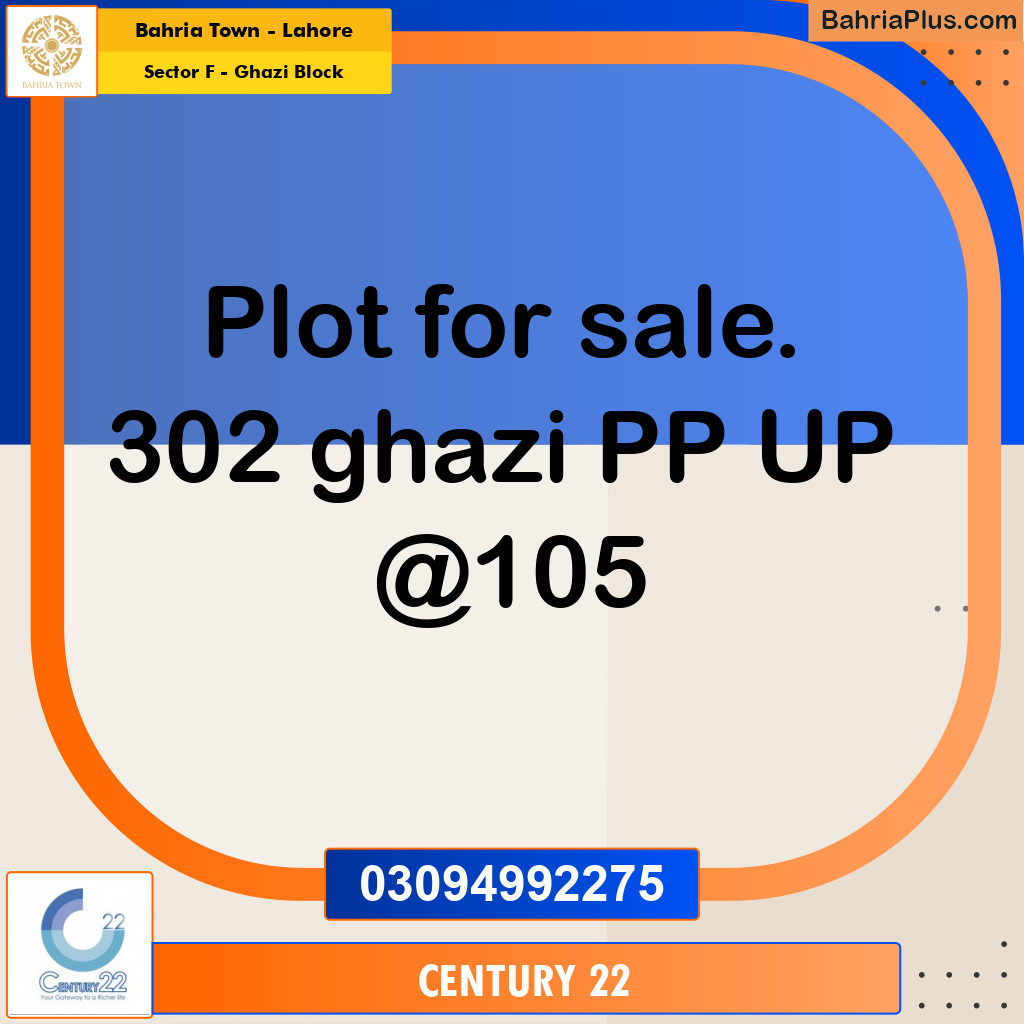 10 Marla Residential Plot for Sale in Sector F - Ghazi Block -  Bahria Town, Lahore - (BP-263417)