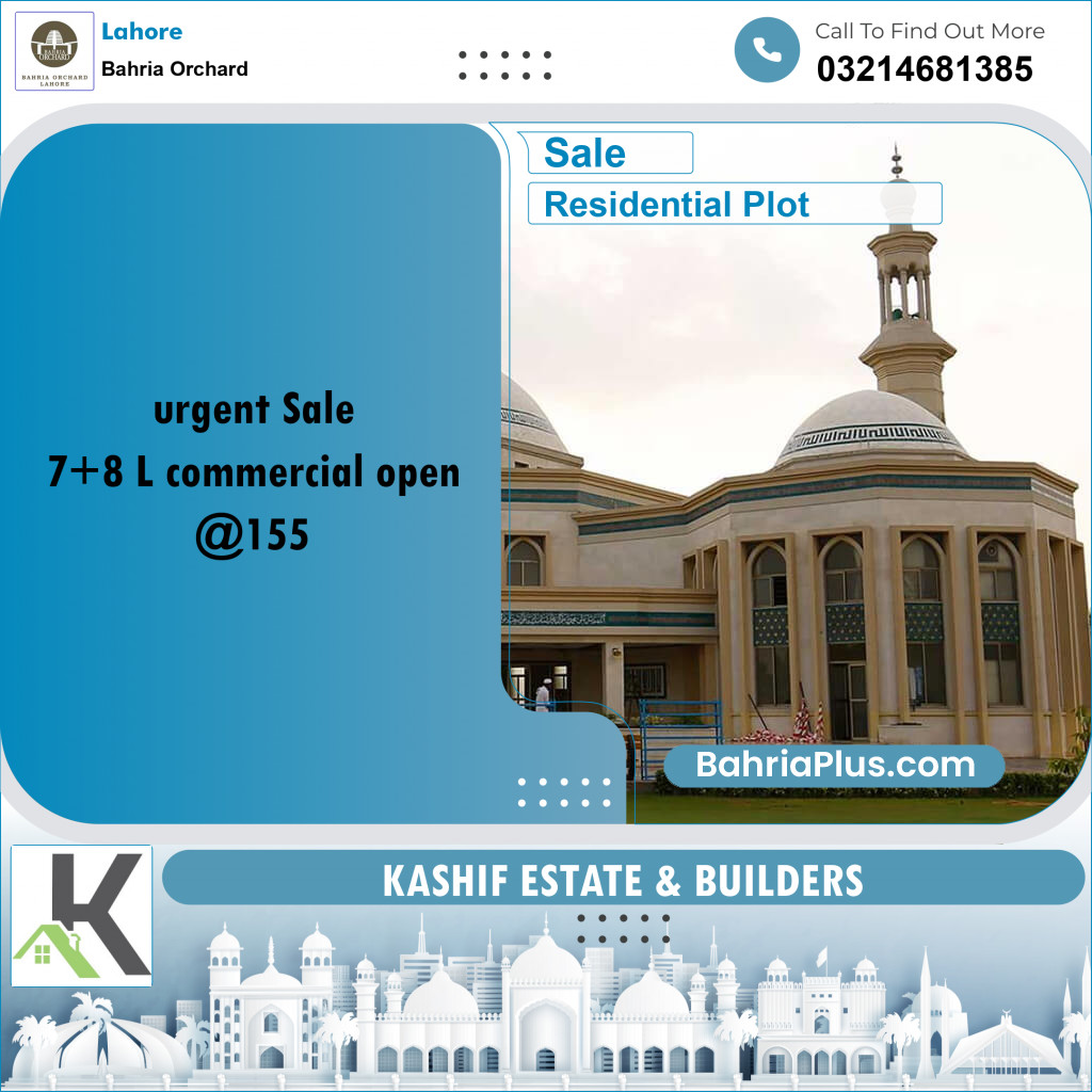 Residential Plot for Sale in Bahria Orchard, Lahore - (BP-263620)