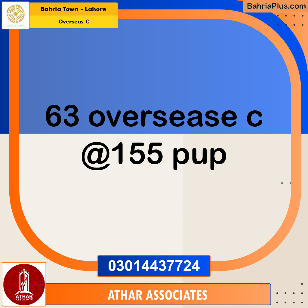 10 Marla Residential Plot for Sale in Overseas C -  Bahria Town, Lahore - (BP-263664)