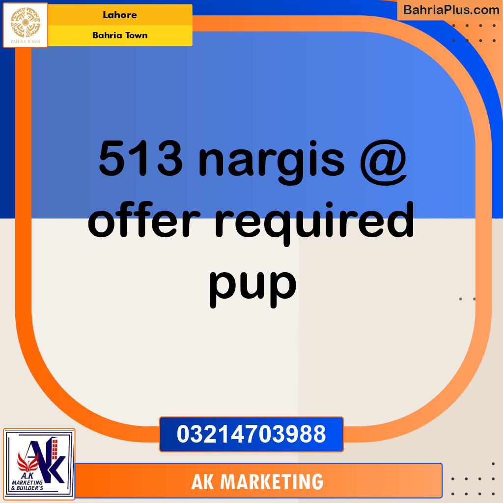 Residential Plot for Sale in Bahria Town, Lahore - (BP-263666)