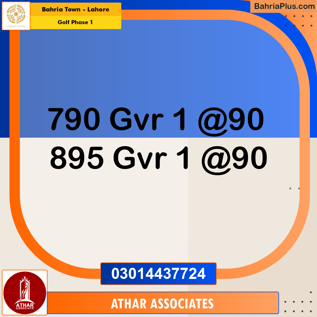 10 Marla Residential Plot for Sale in Golf Phase 1 -  Bahria Town, Lahore - (BP-263692)