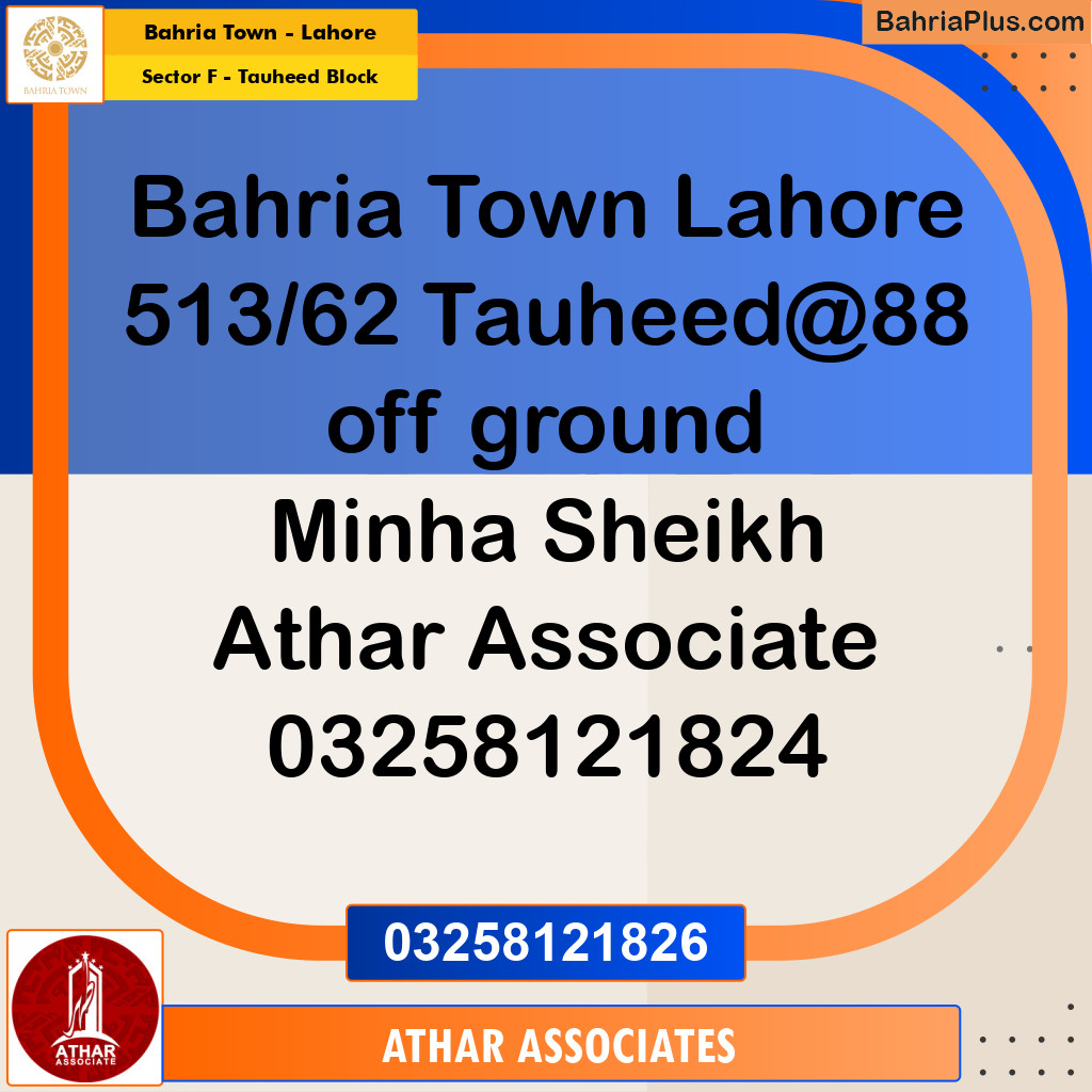 10 Marla Residential Plot for Sale in Sector F - Tauheed Block -  Bahria Town, Lahore - (BP-263703)